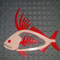 Small Rooster Fish 3D Printing 140454