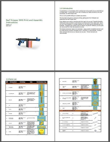 Nerf Sniper SMG 3D Print 140584