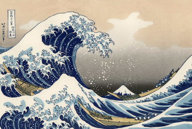 Great Wave off of Kanagawa (Hokusai) 3D Print 140861