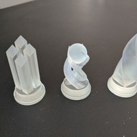 Small Crystal Chess Set - SLA 3D Printing 3D Printing 140923