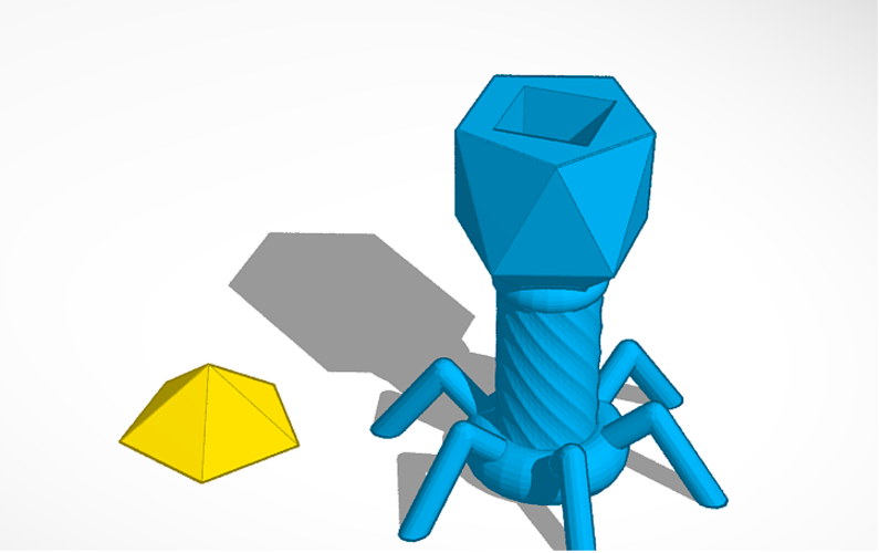 Biology model of a Bacteriophage 3D Print 140966
