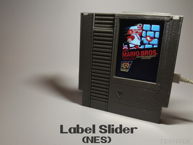 Label Slider - (NES) 3D Print 140984