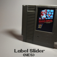 Small Label Slider - (NES) 3D Printing 140984