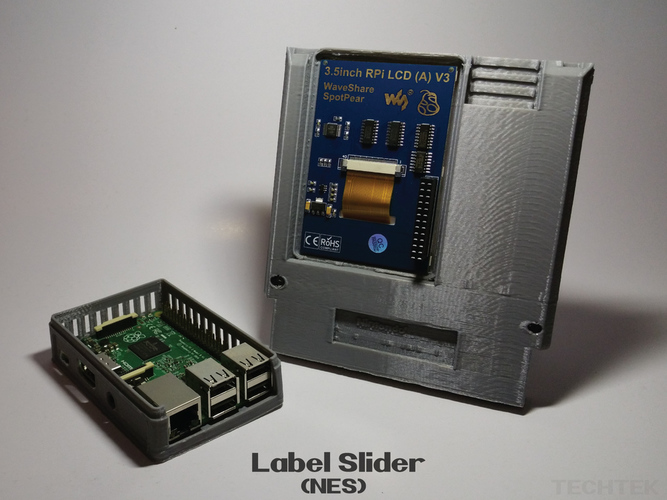 Label Slider - (NES) 3D Print 140988
