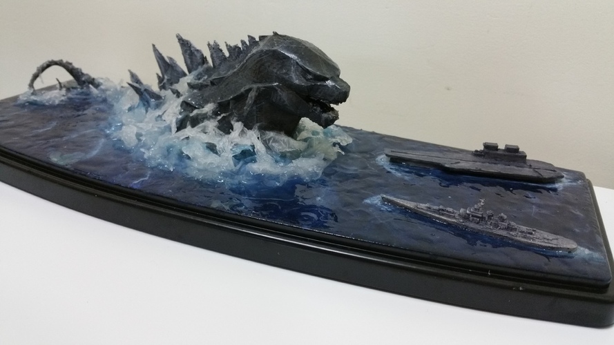 Godzilla Diorama-KIT 3D Print 141036