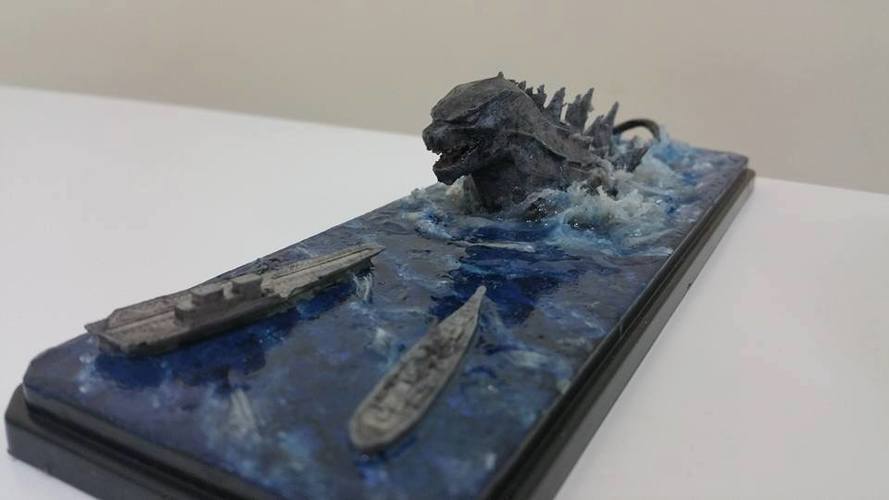 Godzilla Diorama-KIT 3D Print 141037