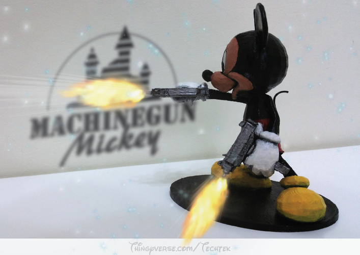 Machinegun Mickey 3D Print 141055