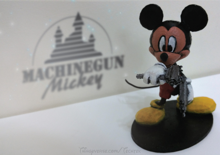 Machinegun Mickey 3D Print 141057