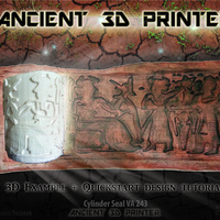 Small Ancient "3d printing" Technique (Cylinder Seal VA-243) 3D Printing 141058