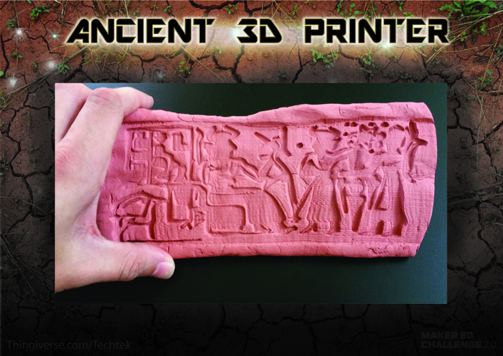 Ancient "3d printing" Technique (Cylinder Seal VA-243) 3D Print 141062
