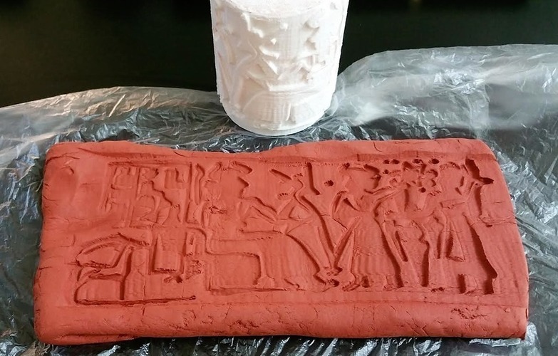 Ancient "3d printing" Technique (Cylinder Seal VA-243) 3D Print 141063