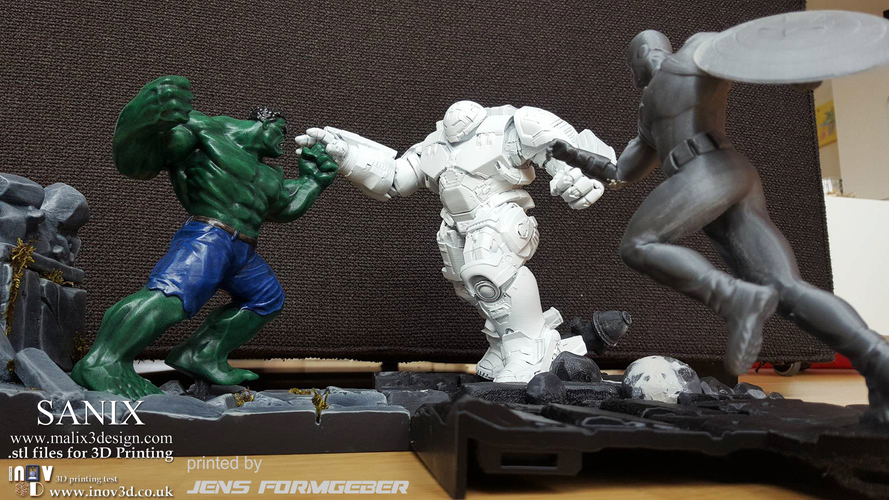 Avengers scene - Captain America 3D Printable Model  3D Print 141218