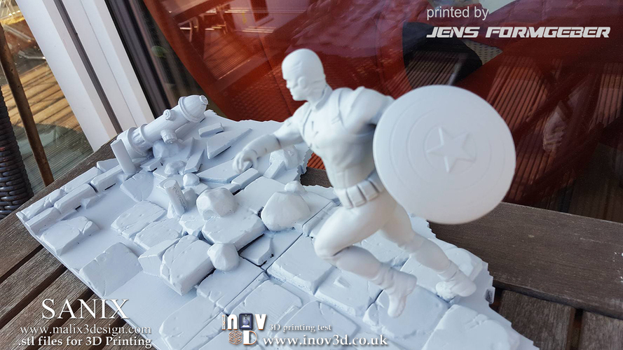 Avengers scene - Captain America 3D Printable Model  3D Print 141226