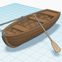 Small Simple Rowing Boat 3D Printing 141286