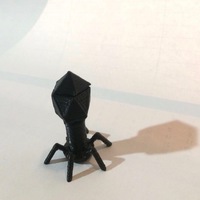 Small Biology model of a Bacteriophage 3D Printing 141303