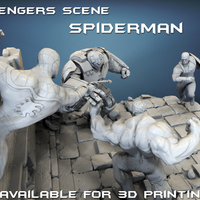 Small Avengers scene - SPIDERMAN / 3D Printable Model 3D Printing 141680