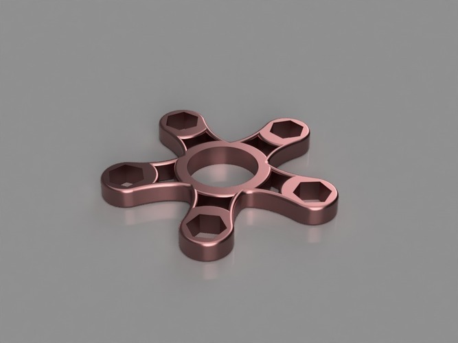 10mm Nut Fidget Spinner 3D Print 141823