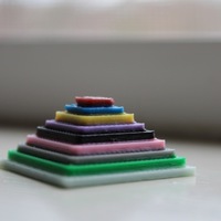Small Color Test Pyramid  3D Printing 141832