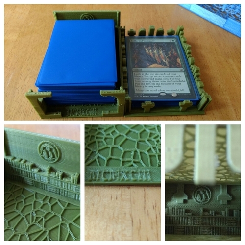 MTG Deck Box Library and Graveyard 3D Print 141990