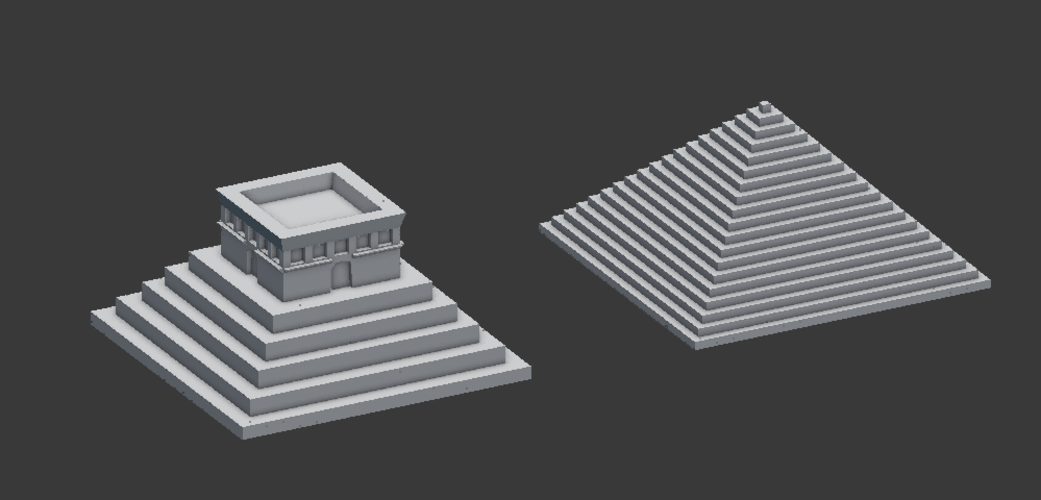 Two types of pyramids 3D Print 142138 Two types of pyramids 3D Print 142138