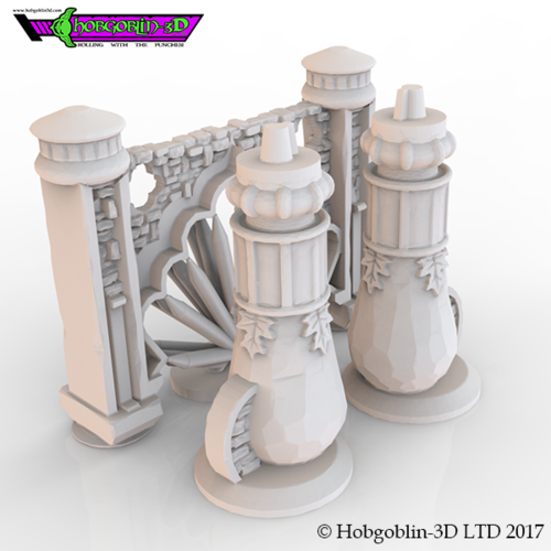 HG3D Indian Archway - 28mm 3D Print 142244 HG3D Indian Archway - 28mm 3D Print 142244