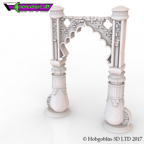 HG3D Indian Archway - 28mm 3D Print 142245 HG3D Indian Archway - 28mm 3D Print 142245