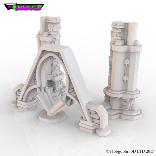 HG3D Gothic Archway 3D Print 142248 HG3D Gothic Archway 3D Print 142248