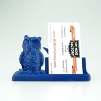 Small mr owl  says business card holder 3D Printing 14225