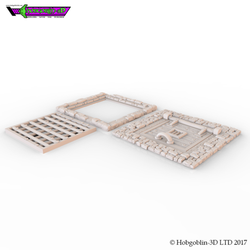 HG3D Freemasons Flooring Kit - 28mm 3D Print 142257 HG3D Freemasons Flooring Kit - 28mm 3D Print 142257