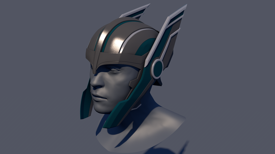 Thor Ragnarok Helmet With Moving Wings 3D Print 142437
