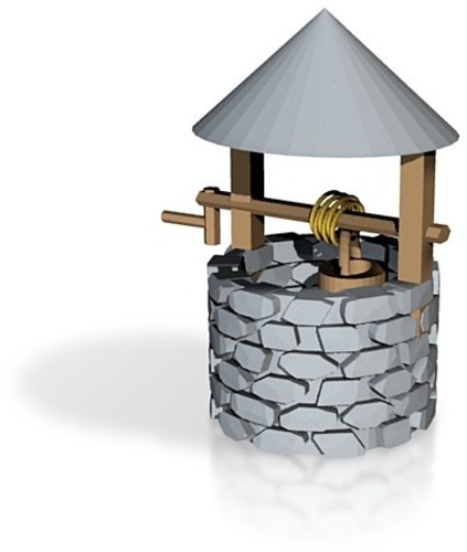 wishing well for frosted ultra detail or sculpteo 3D Print 14244