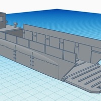Small Landing craft World War Two - Wargame scenery 3D Printing 142463