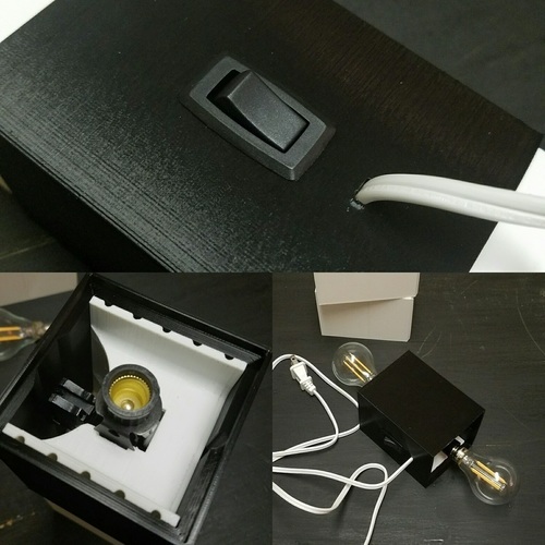 Square Lamp 3D Print 142476 Square Lamp 3D Print 142476