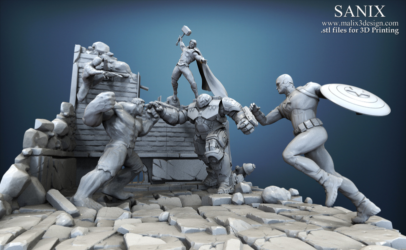 Avenger Scene – THOR Son of Asgard 3D Printable Model 3D Print 142563