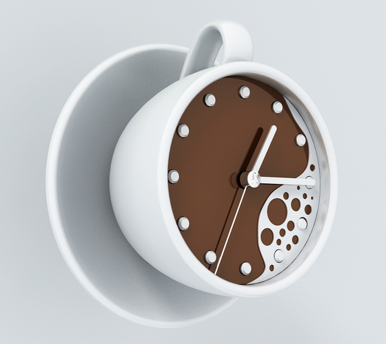 clock-coffee 3D Print 142764