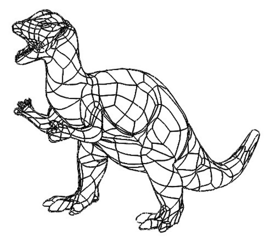 Dinosaur Figure (Dilophosaurus)  3D Print 142844