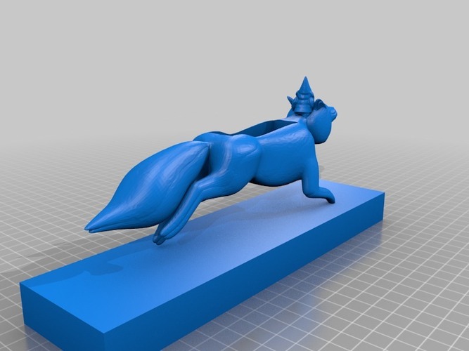 for plastics fox and gnome void speaker with stand 3D Print 14289