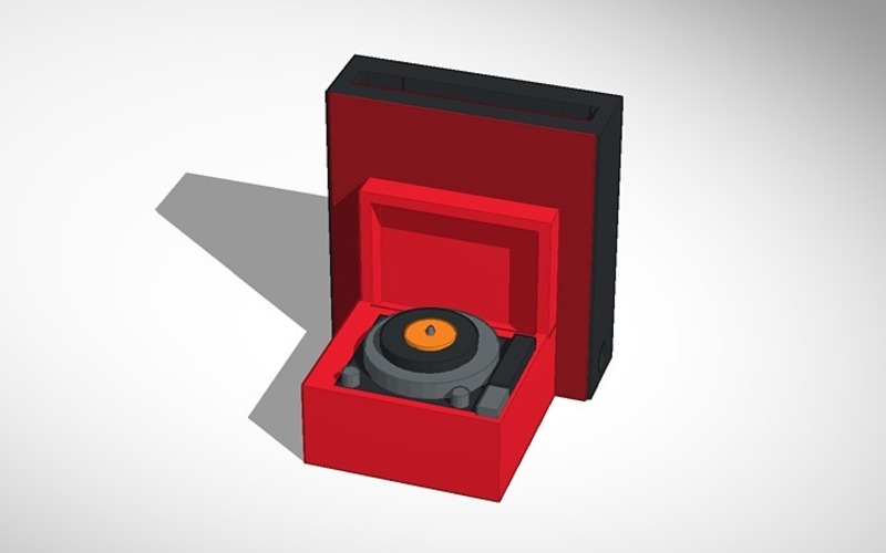 record player iphone speaker 3D Print 14291