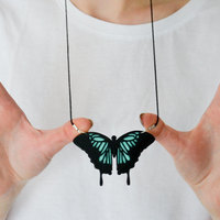 Small Butterfly Necklace 3D Printing 143275