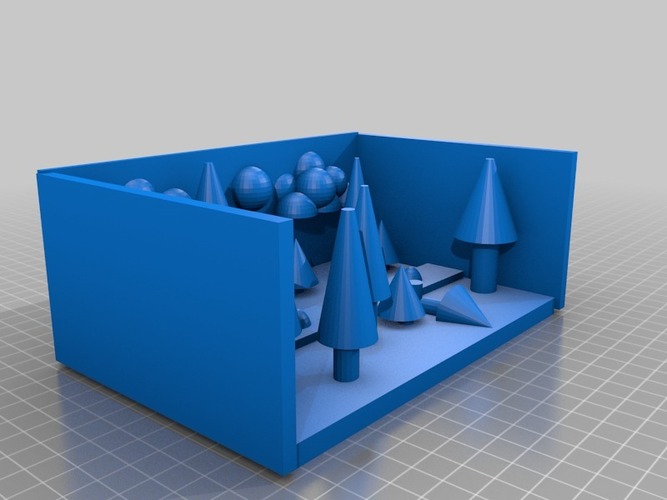 night in the pine forest 3D Print 14332