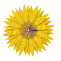 Small clock-sunflower 3D Printing 143333