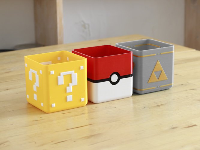 Video Game Planter Collection 3D Print 143434