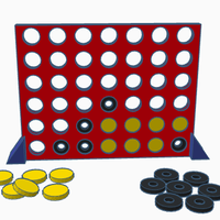 Small Connect four-for visually impaired persons 3D Printing 143846