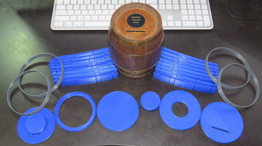 Wooden Barrel Model Kit 3D Print 143871