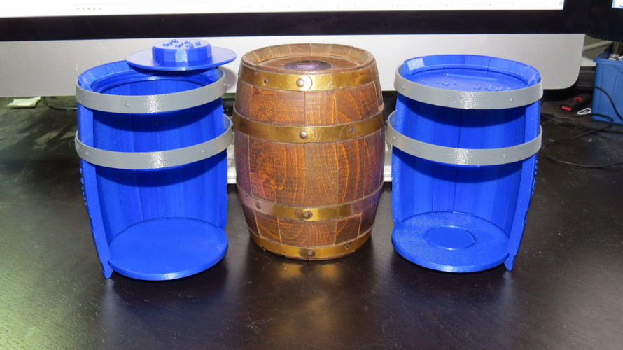 Wooden Barrel Model Kit 3D Print 143877