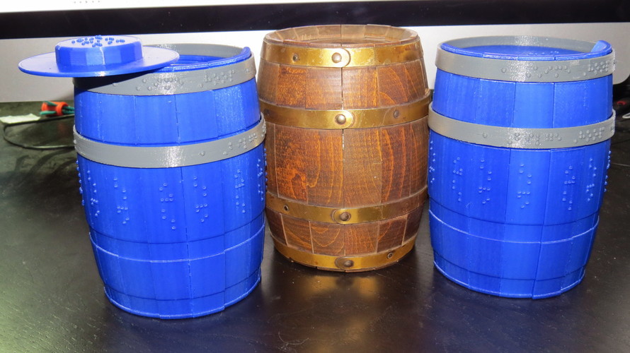 Wooden Barrel Model Kit 3D Print 143878