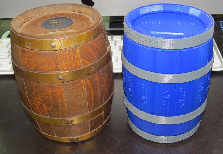 Wooden Barrel Model Kit 3D Print 143880