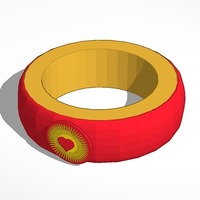 Small bright heart bracelet 3D Printing 14393