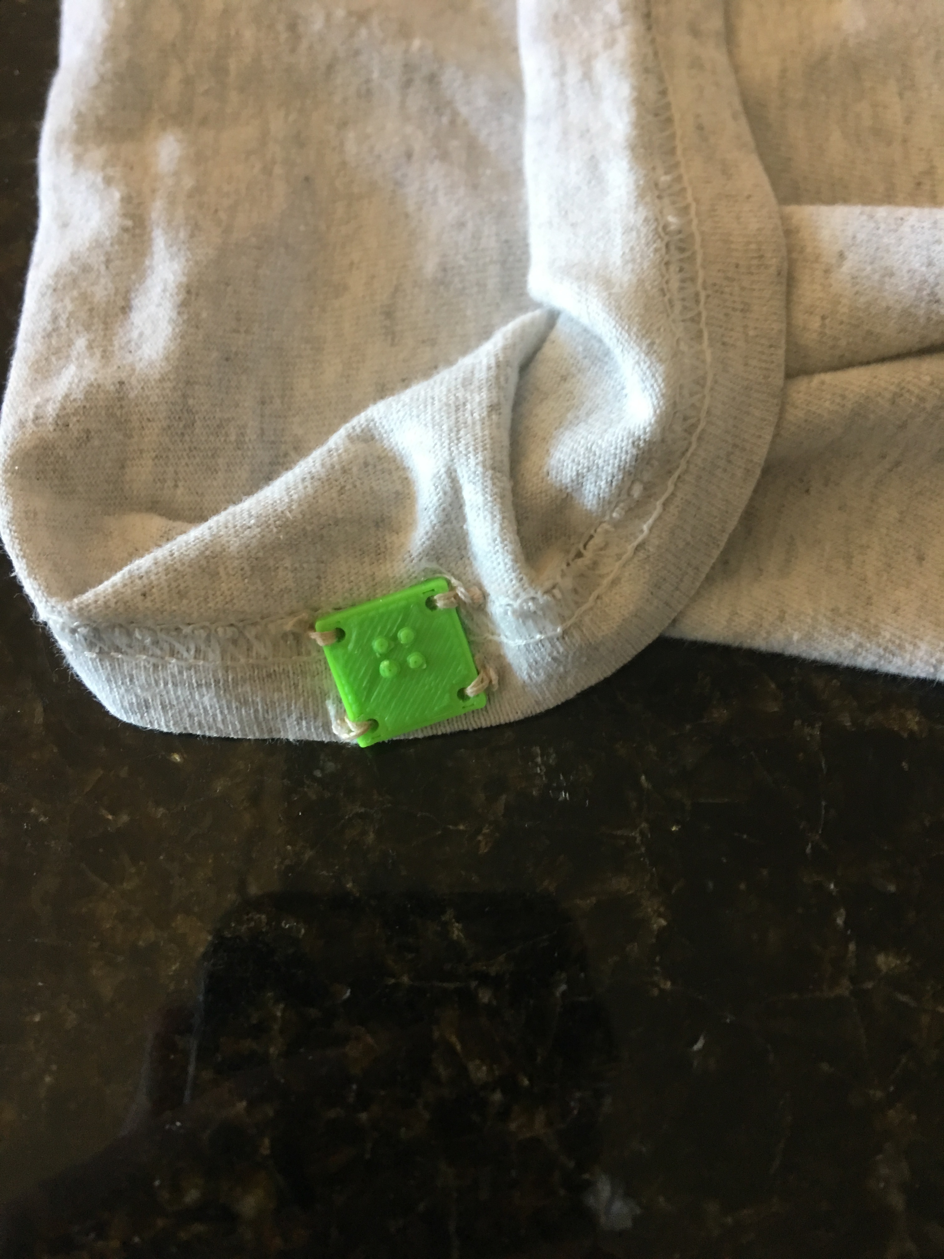 3D Printed Braille Clothing Clips for the Visually Impaired by  wolfe_cameronr