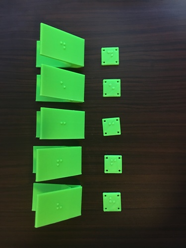 Braille Clothing Clips for the Visually Impaired 3D Print 143991
